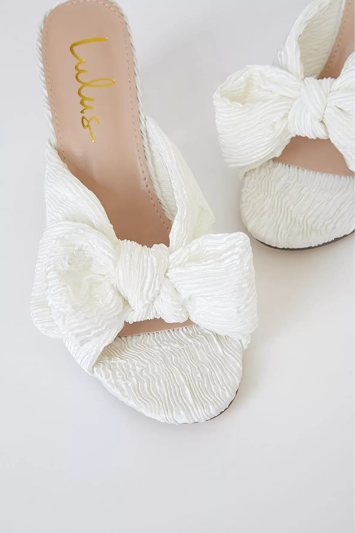 Babie White Strappy High Heel Sandals