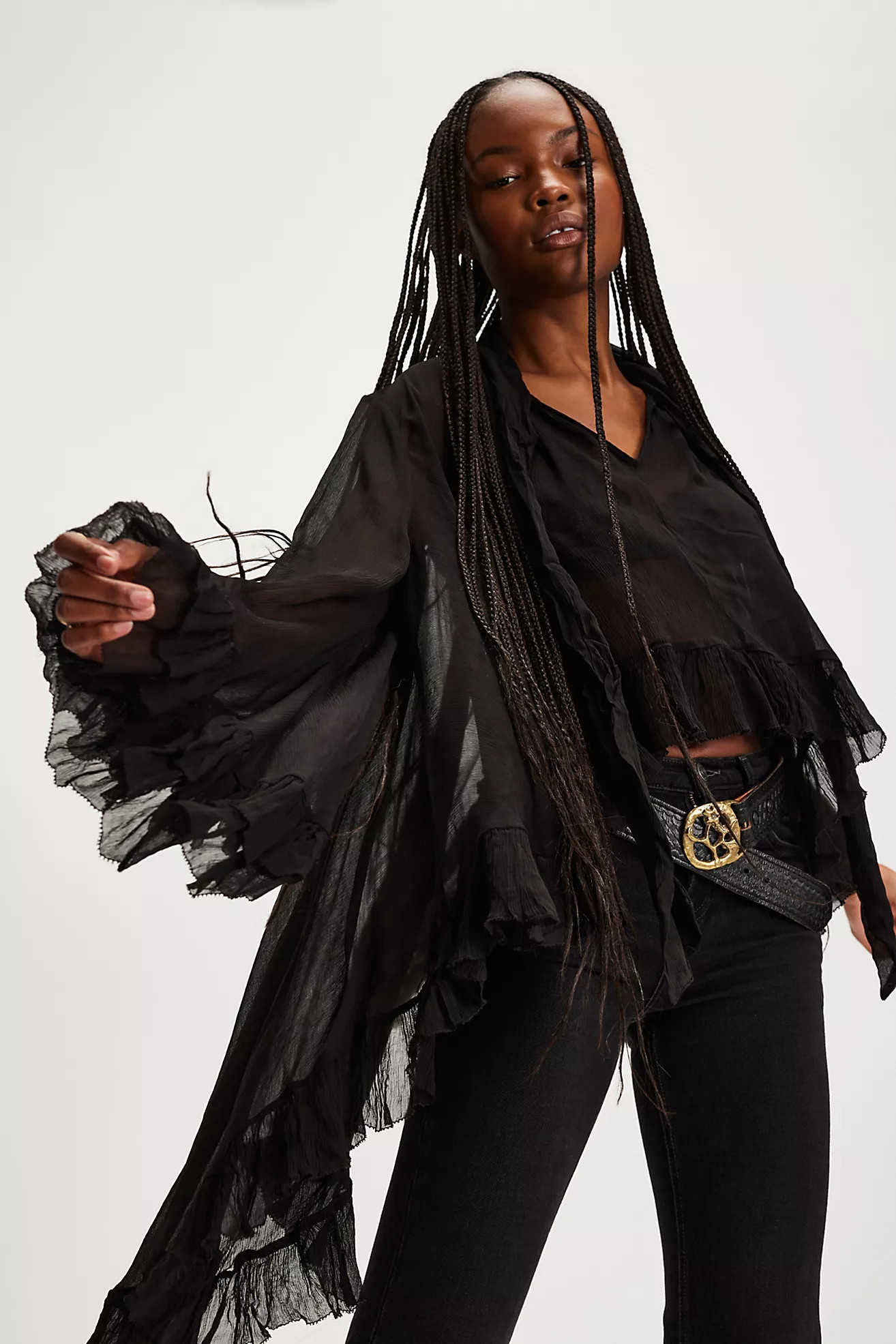 Full Sleeve Frill Top | Free People (Global - UK&FR Excluded)