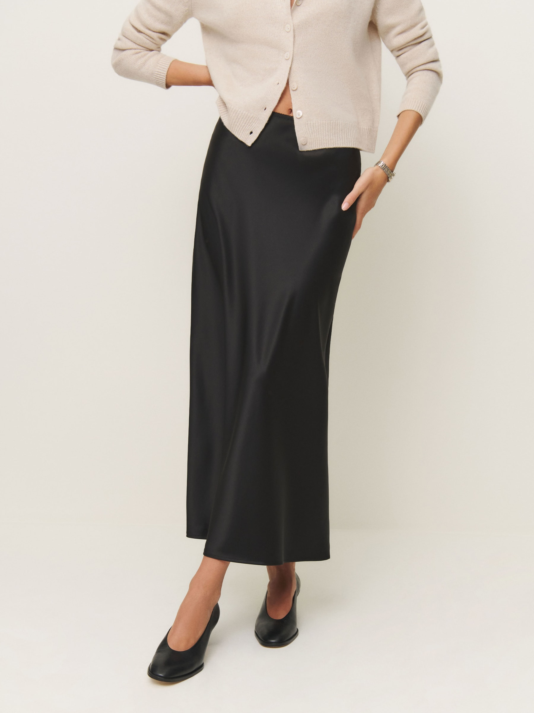 Layla Satin Skirt | Reformation (Global)