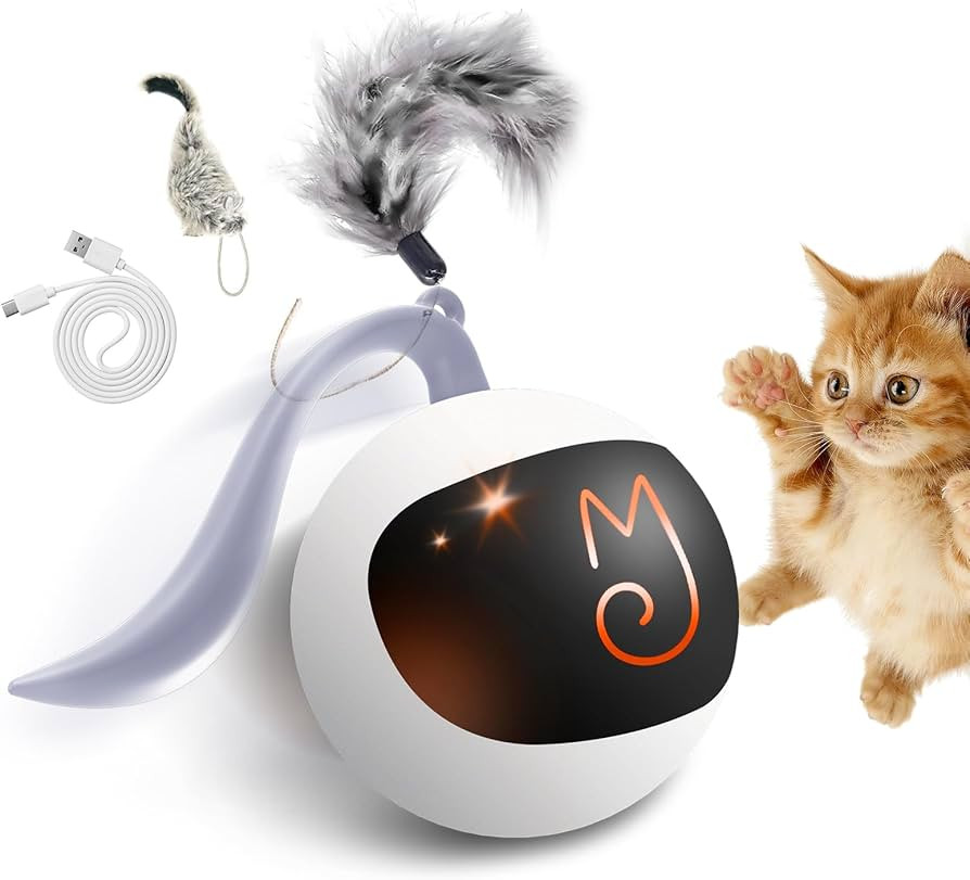 Migipaws Juego de juguetes interactivos para gatos, rastreador divertido, bola de persecución au... | Amazon (US)