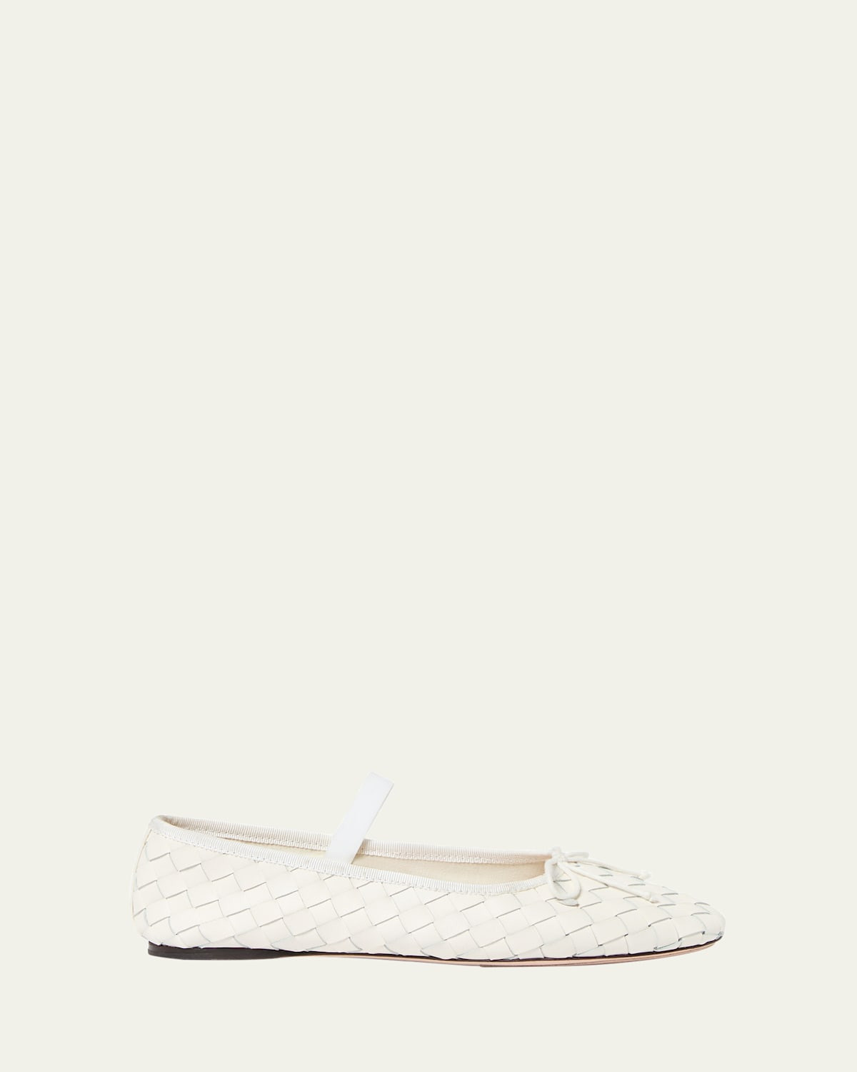 Leonie Woven Lambskin Leather Ballerina Flats | Bergdorf Goodman