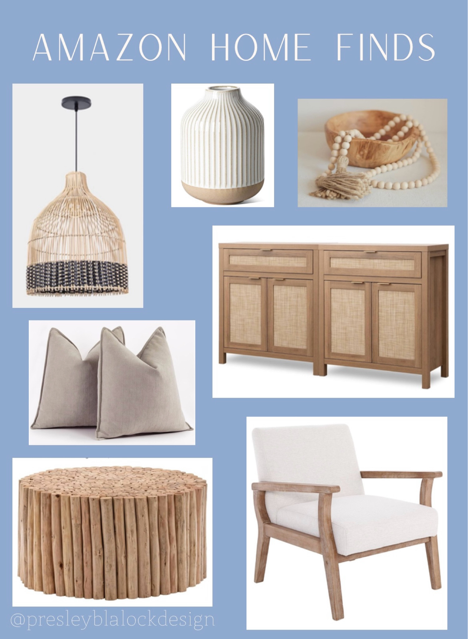 Amazon Home Finds / Home Decor / Modern Organic Home / Woven Pendant Light / Accent Chair / Wood Coffee Table / Throw Pillows / Sideboard Cabinet / Founditonamazon / Sale Alert 

#LTKhome #LTKsalealert #LTKfindsunder100