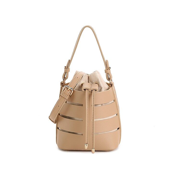 Urban Expressions Mini Cut Out Bucket Bag - Women's - Beige | DSW