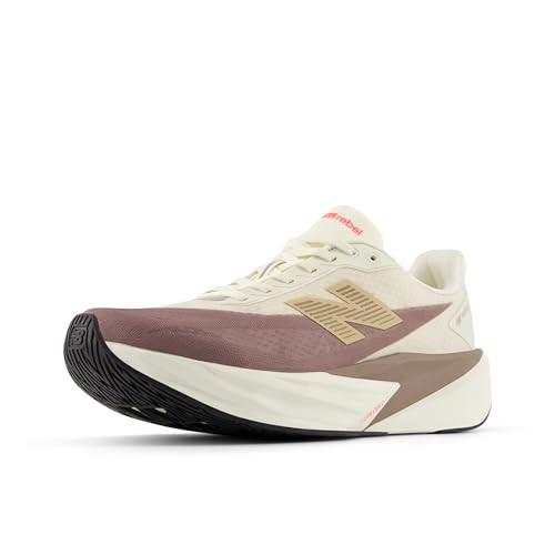 New Balance Women's FuelCell Rebel V5 Running Shoe, Angora/Earth Shadow/Sea Salt, 5.5 W | Amazon (US)