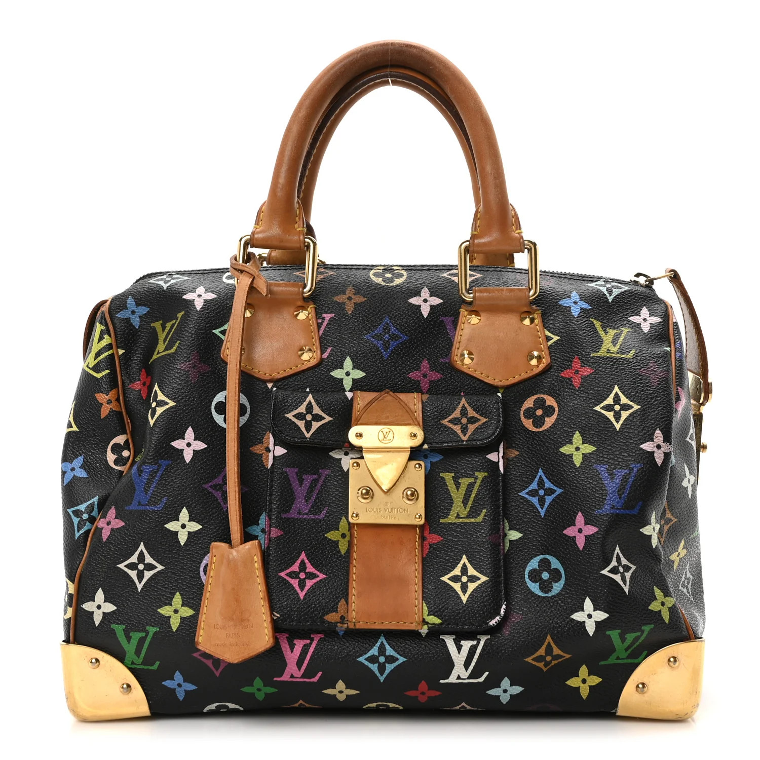 Monogram Multicolor Speedy 30 Black | FASHIONPHILE (US)