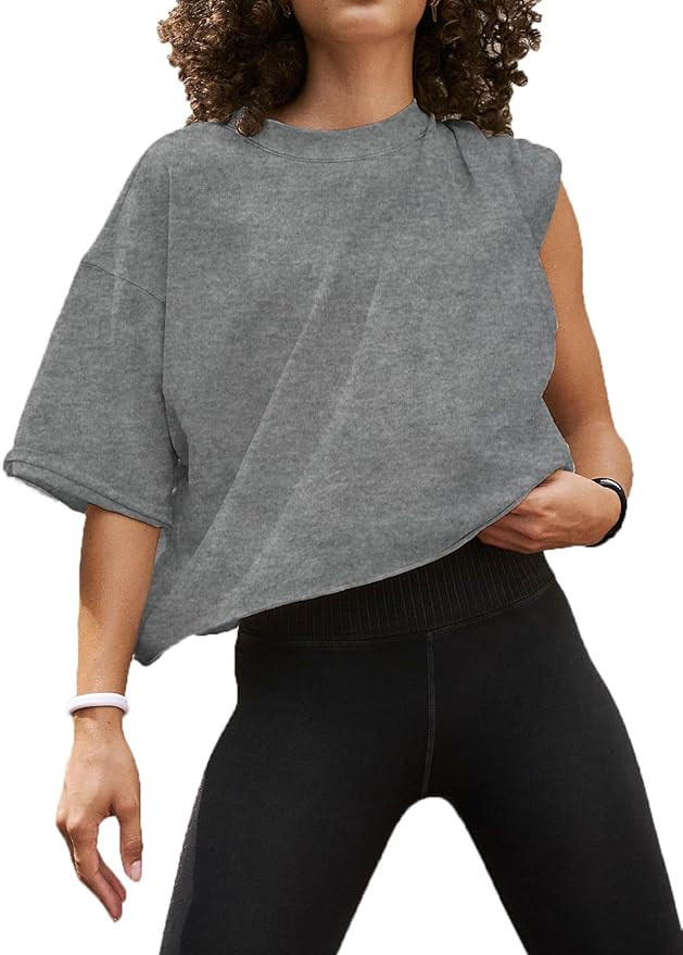 Women's Summer Short Sleeve Crop Tops Casual Basic Cotton Athletic Yoga Running T-Shirts | Amazon (US)