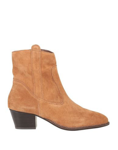 Pieces Woman Ankle boots Camel Size 10 Leather | YOOX (US)