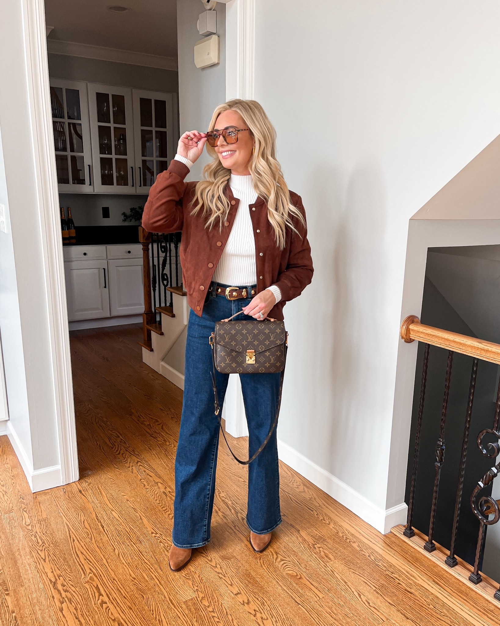 Wearing a small in jacket & sweater and a 26 tall in jeans - everything fits true to size


#LTKFindsUnder100 #LTKSeasonal #LTKStyleTip