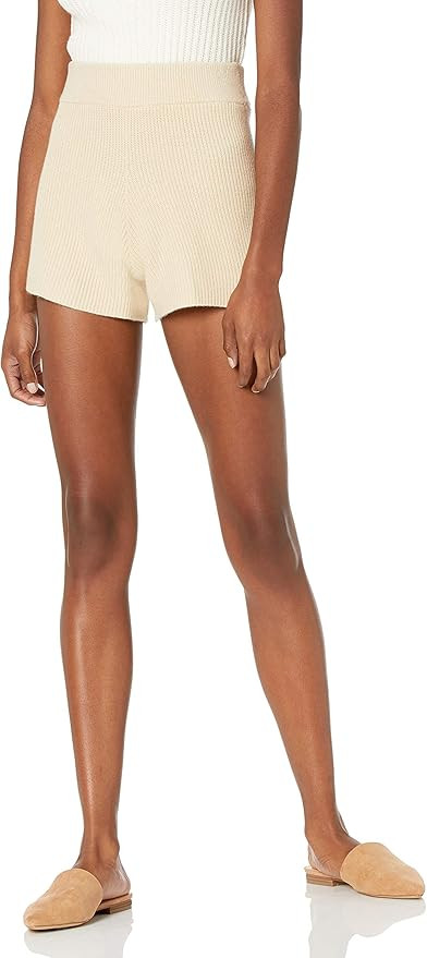 The Drop Women's Faith Pull-On Ribbed Sweater Short | Amazon (US)