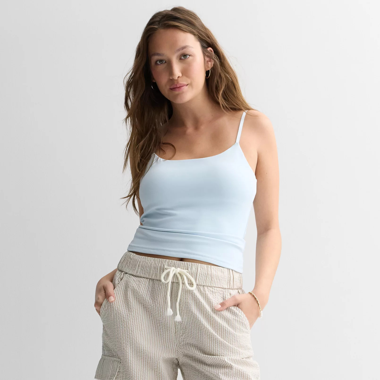 Juniors' Pink Republic Bra Cups Cami Tank Top | Kohl's