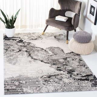 Safavieh Invista Hamida Modern Abstract Rug - 8' X 10' - Ivory/Grey | Bed Bath & Beyond