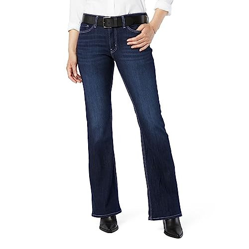Levi Strauss Signature Gold Women's True Boot Jean Mid-Rise Stretch Denim (Standard and Plus), Tinty Night, 2 | Amazon (US)