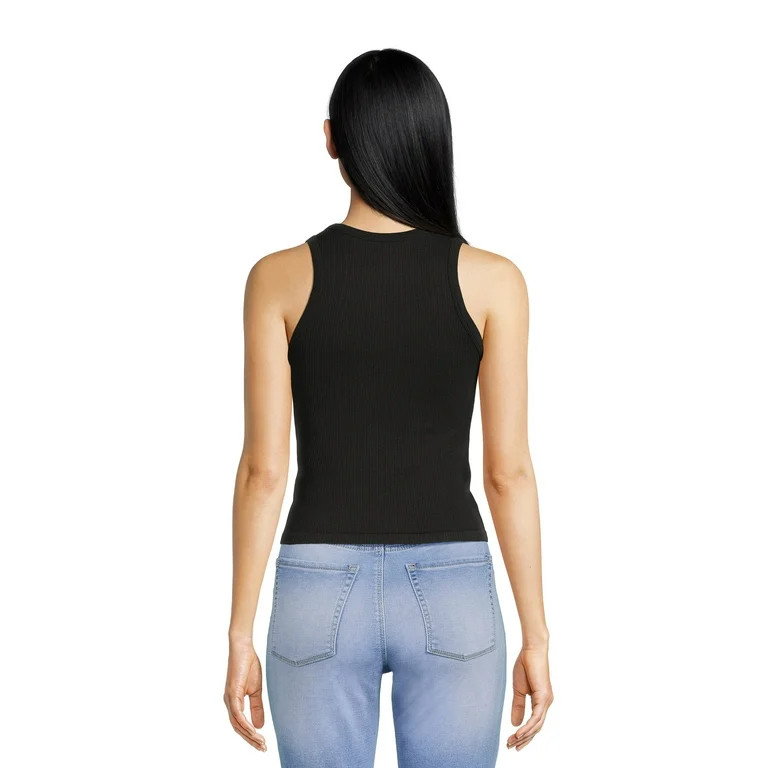 No Boundaries Juniors Seamless High Neck Tank Top | Walmart (US)
