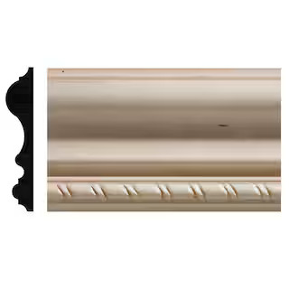 17/32 in. x 2-3/4 in. x 96 in. White Hardwood Chair Rail Moulding | The Home Depot
