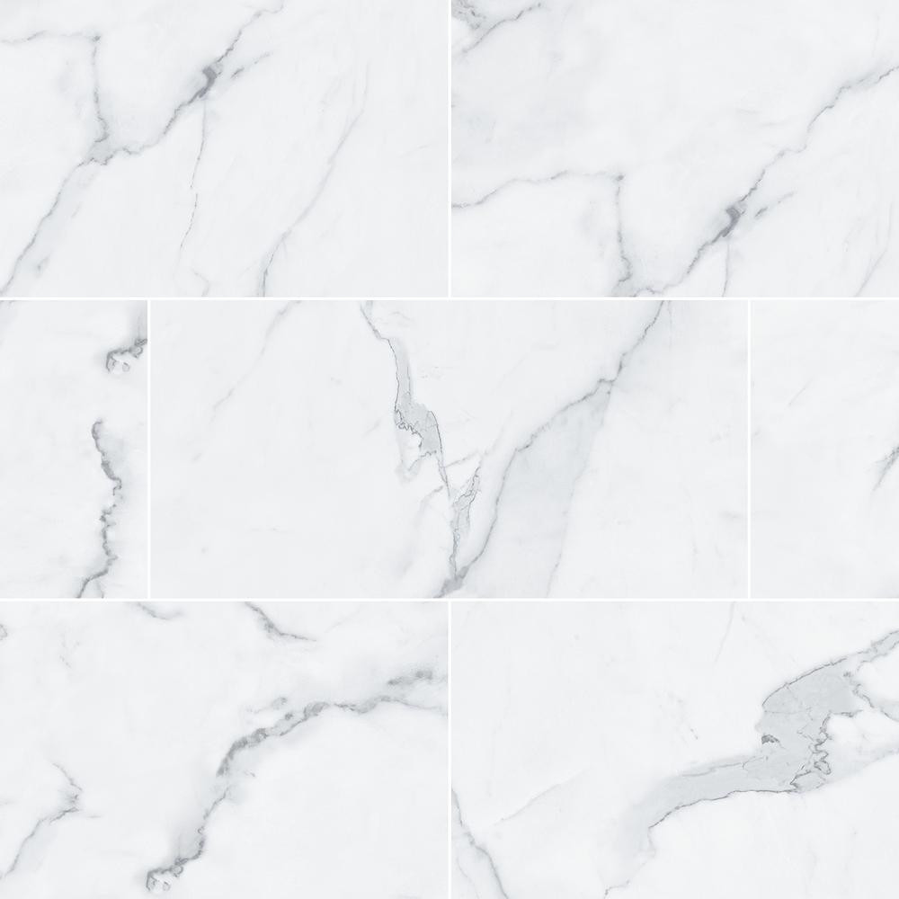 Salt Throne Marble 12 in. W x 23.82 in. L Luxury Vinyl Plank Flooring (23.82 sq. ft.) | The Home Depot