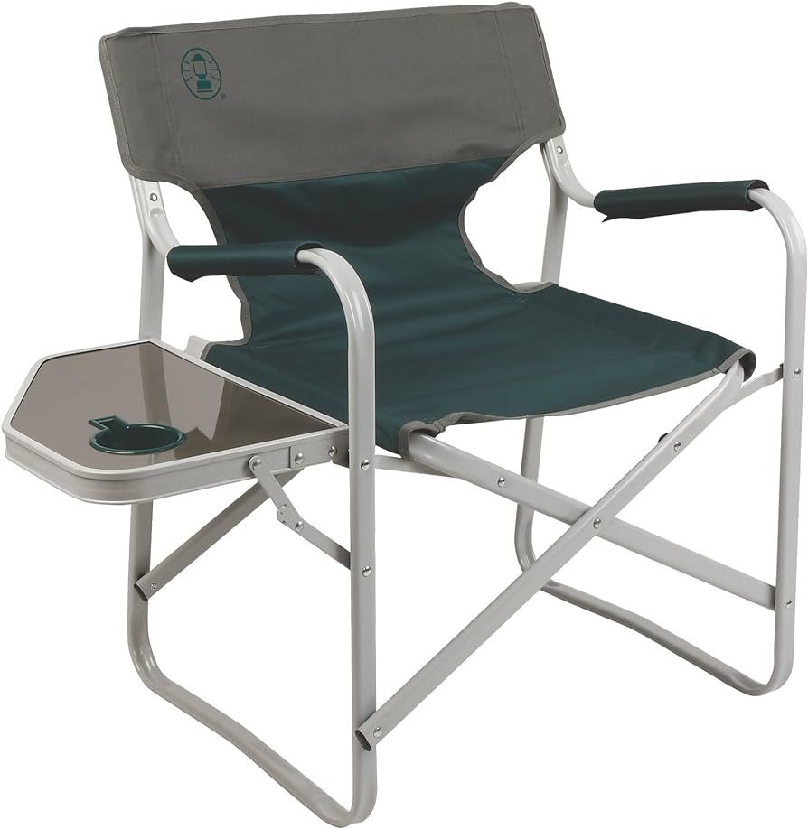 Coleman Outpost Breeze Portable Folding Deck Chair with Side Table | Amazon (US)