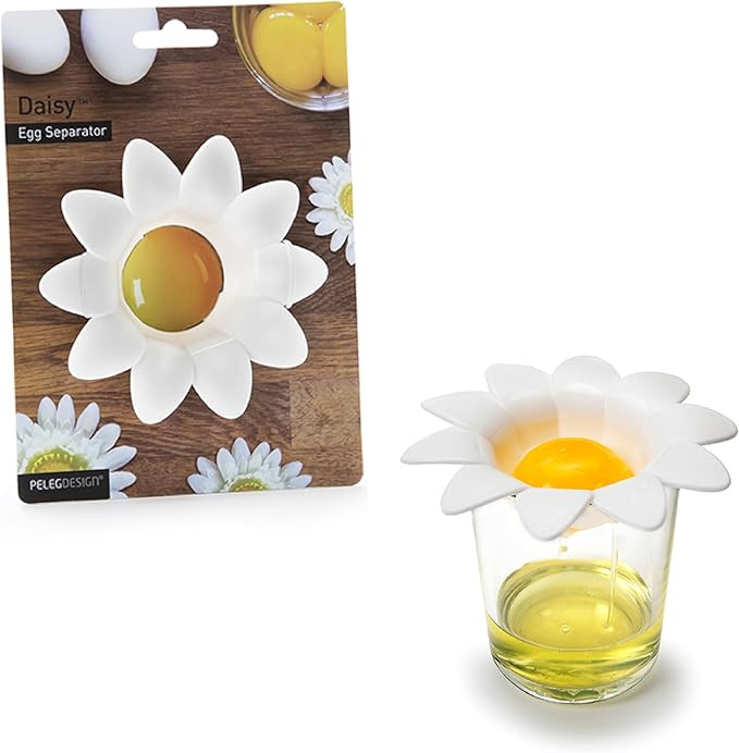Peleg Design Daisy Plastic Egg Separator, Egg White Yolk Divider Kitchen Gadgets Baking Tools Egg... | Amazon (US)