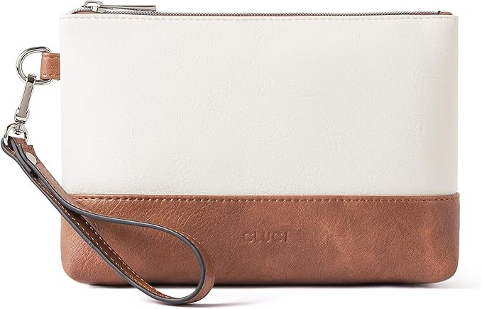 CLUCI Womens Wallet Large Capacity Leather Wristlet Clutch Zipper Purse Slim Ladies Travel Credit... | Amazon (US)
