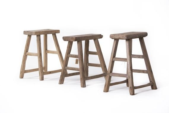 Chinese Old Antique Wooden Stool  Unique Pieces Imported | Etsy | Etsy (US)