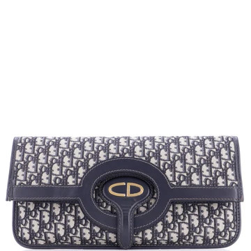 Fold Over Clutch Oblique Canvas | Rebag