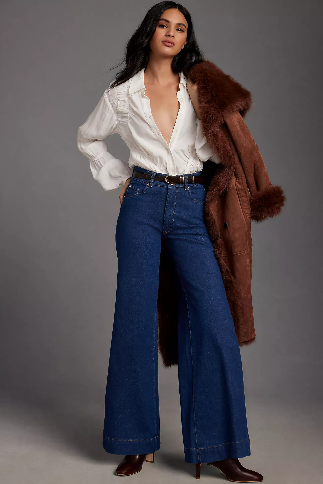 DL1961 Hepburn High-Rise Wide-Leg Jeans | Anthropologie (US)