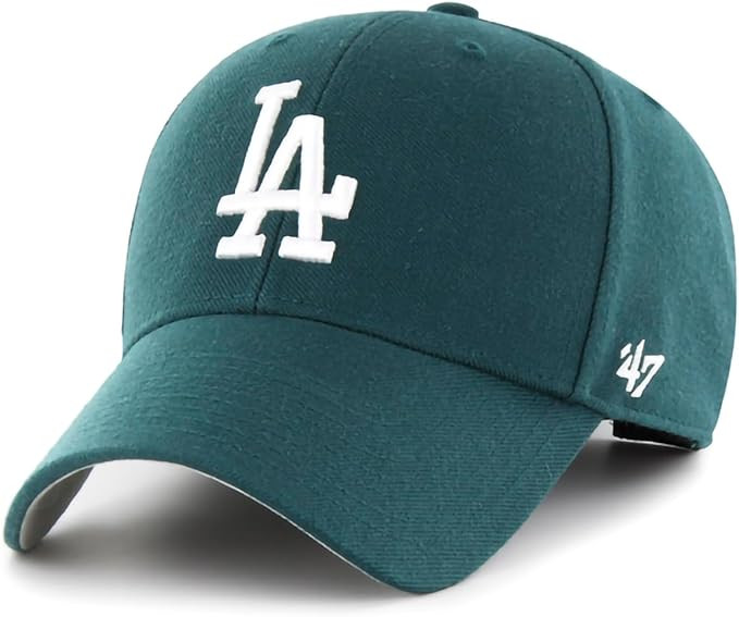 47 Los Angeles Dodgers Pacific Green Logo Primary Logo MVP Adjustable Velcro Hat Cap, Adult One S... | Amazon (US)