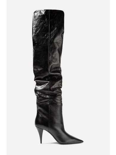 Kiki textured-leather over-the-knee boots | NET-A-PORTER (UK & EU)