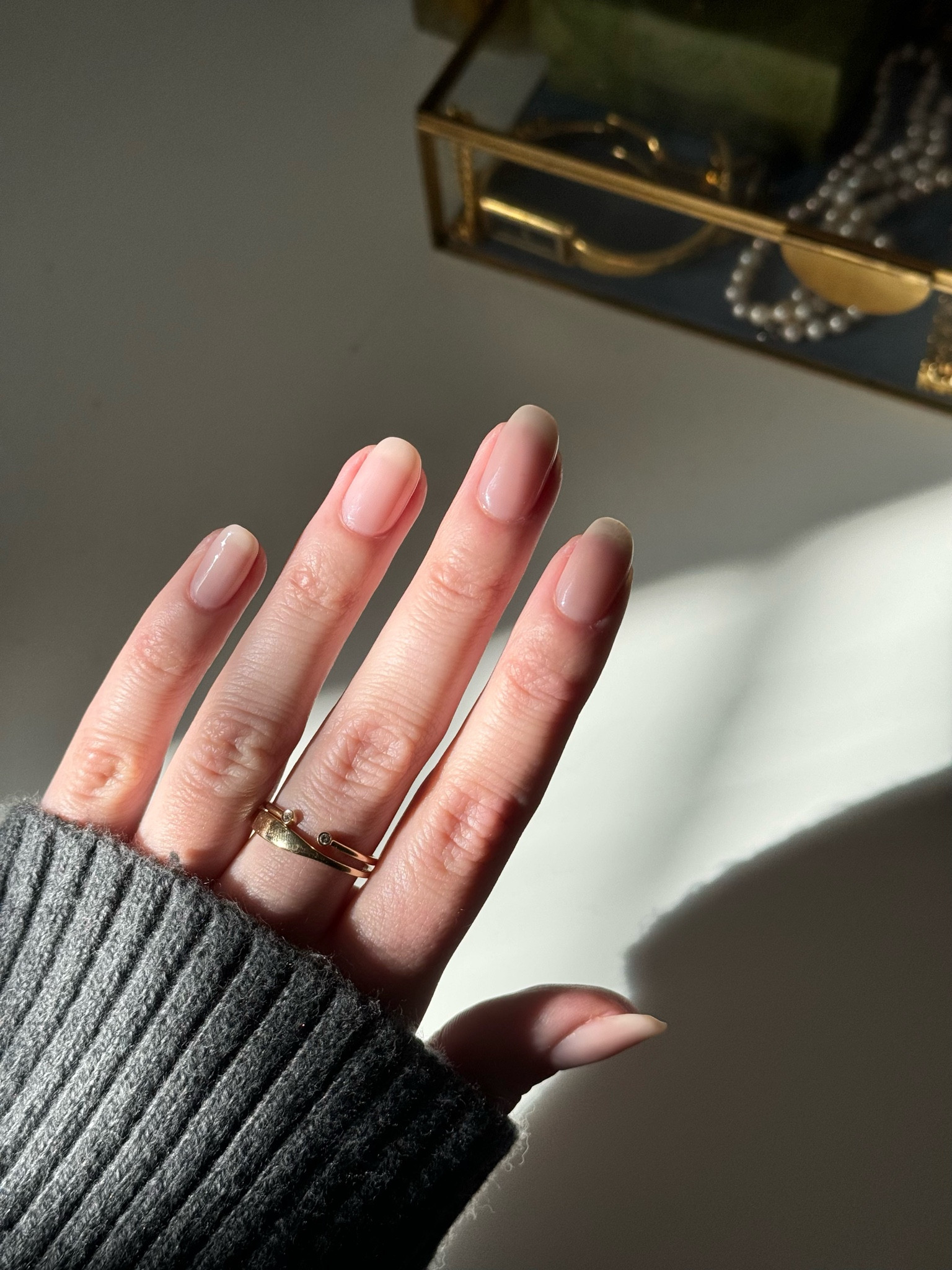 Gold rings from Mejuri