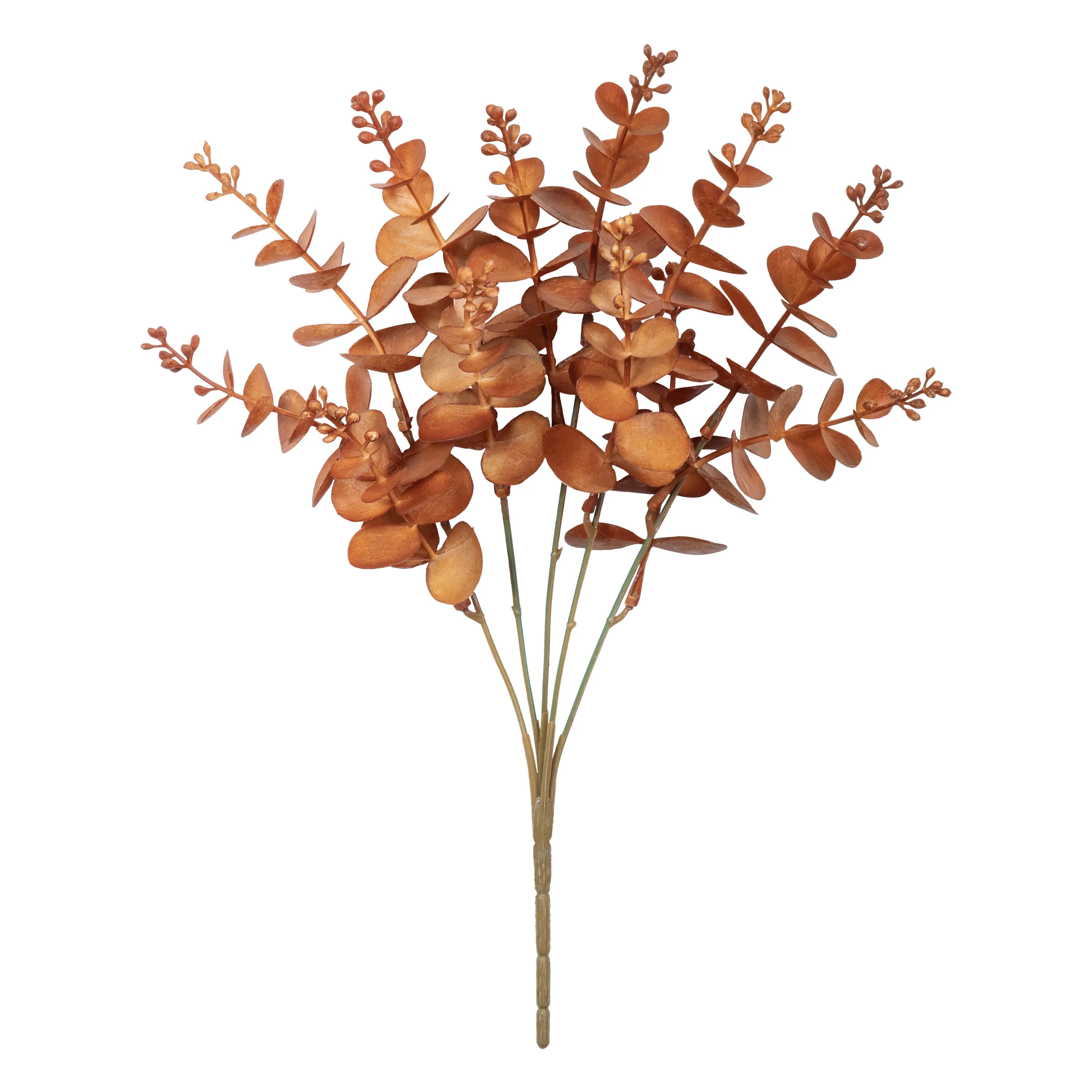 13-inch Artificial Orange Eucalyptus Fall Pick, for Indoor Use, by Mainstays | Walmart (US)