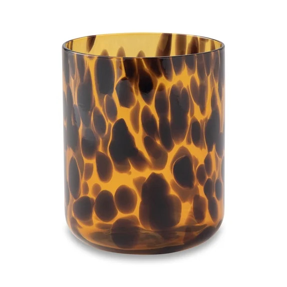 Thyme & Table 12 fl oz Brown Tortoise Drinking Glass | Walmart (US)