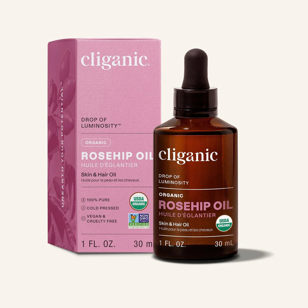 Organic Rosehip Oil | Cliganic