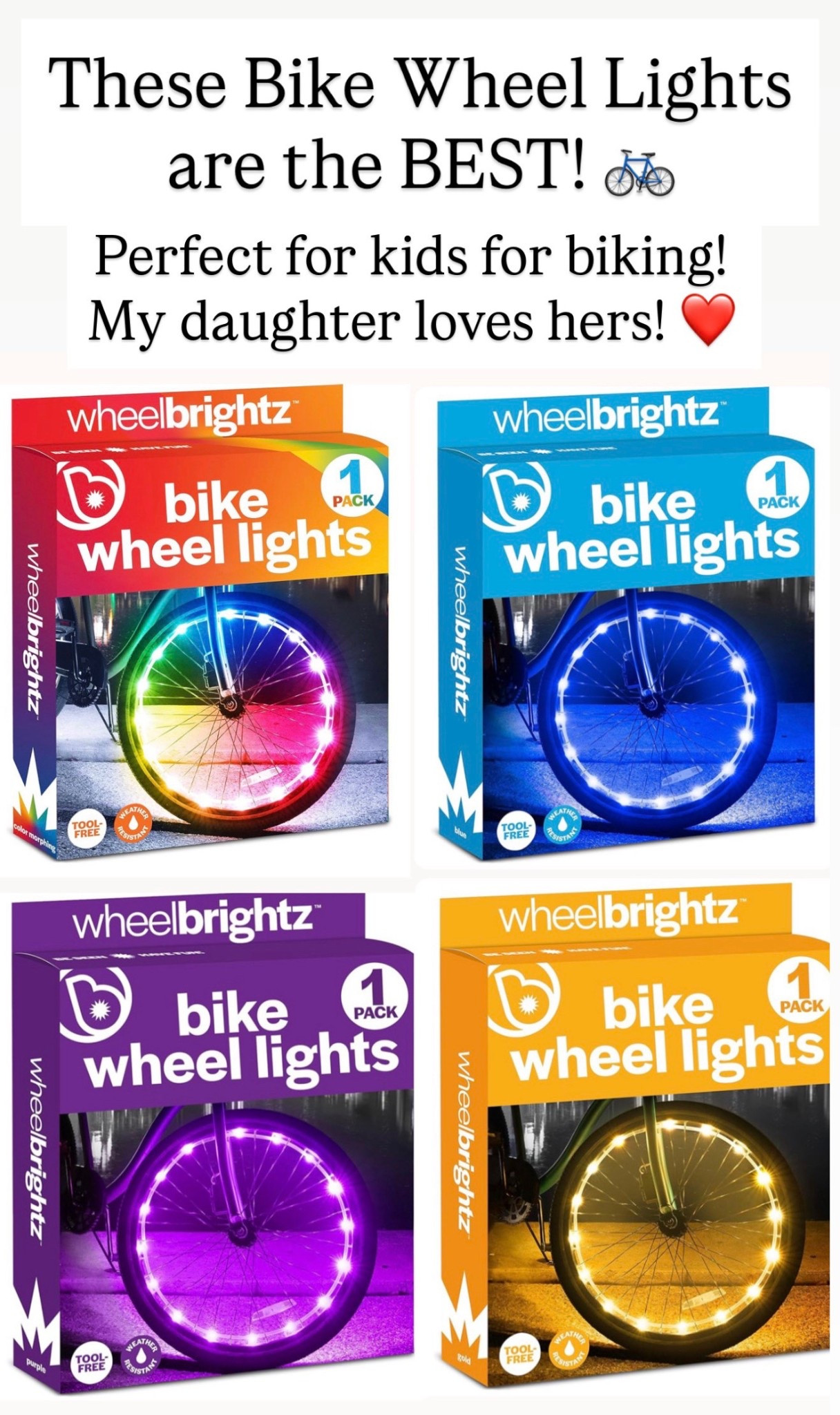 Obsessed with these bike lights! These are the best for spring and summer bike rides. 

#LTKKids
