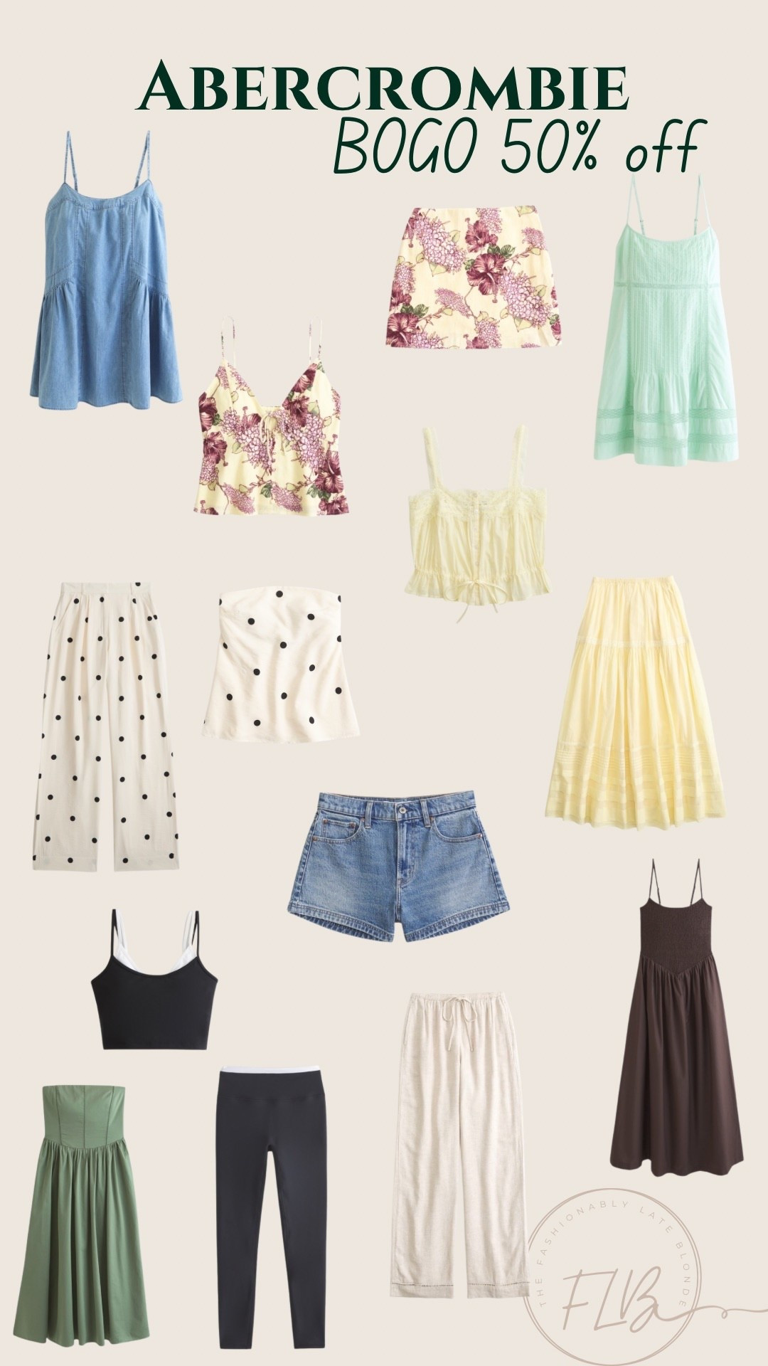 Abercrombie is BOGO 50% off right now. So many cute pieces for spring/summer.

Spring dress, matching set, denim, denim shorts 

#LTKSeasonal #LTKSaleAlert