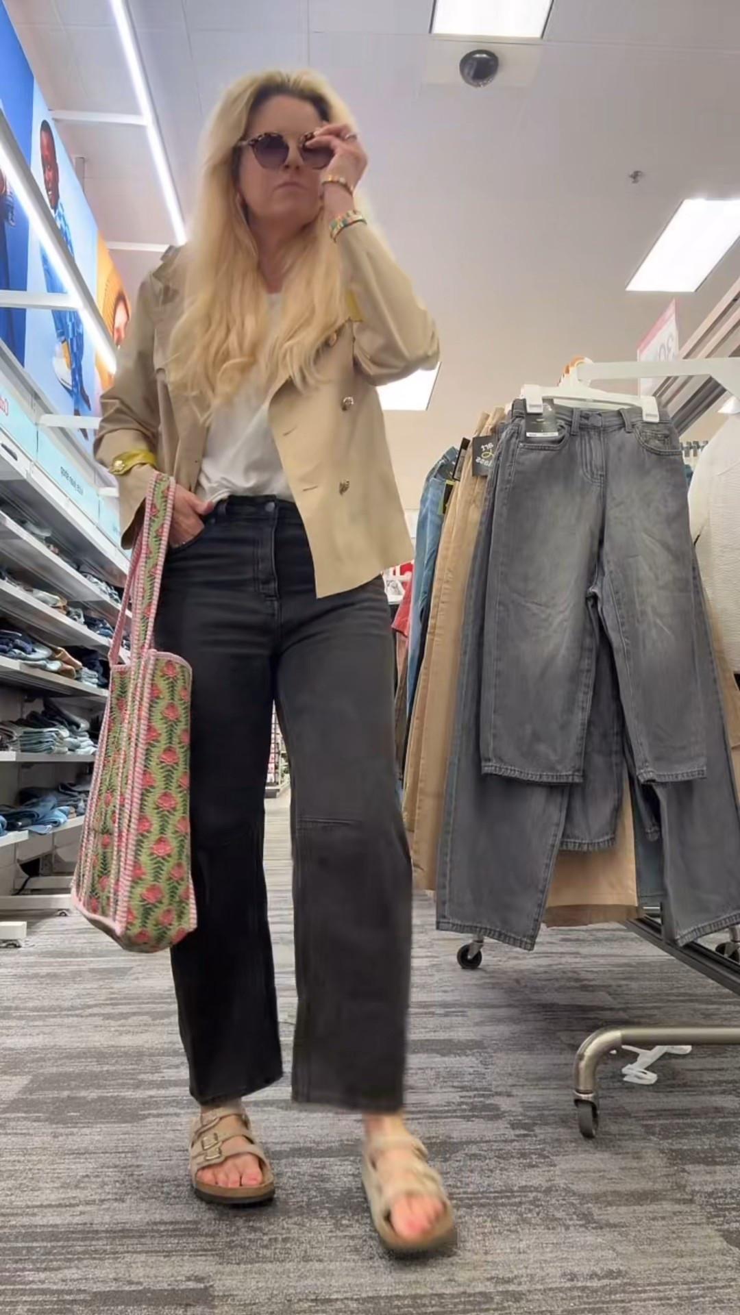 The rainy day target fit check! My favorite rain coat cropped trench
Super soft Amazon cotton tee 
Favorite barrel jeans - 20% off right now 
Super cute birks 
Amazon sunnies 
Use code becky25 on Erin McDermott jewelry 

#LTKFindsUnder50 #LTKWorkwear #LTKTravel