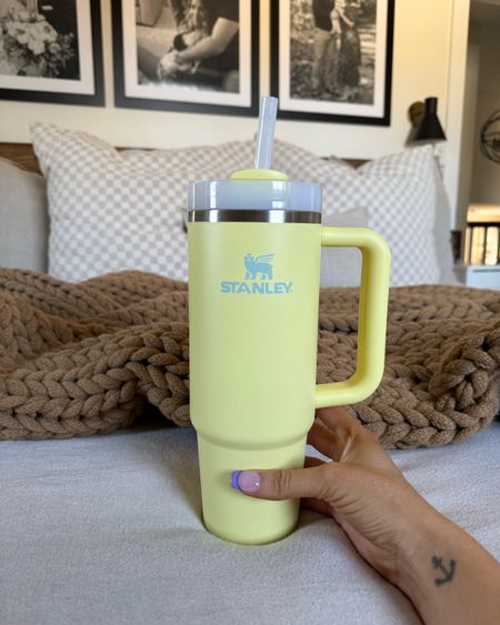 My 30oz Stanley — IN STOCK! Fell in love with this color 😍 I use my 30oz everyday and just really loved the yellow and blue 💛🩵 

Stanley Quencher, Stanley Tumbler, yellow and blue, in stock, dicks sporting goods 

#LTKhome #LTKSeasonal #LTKfindsunder50