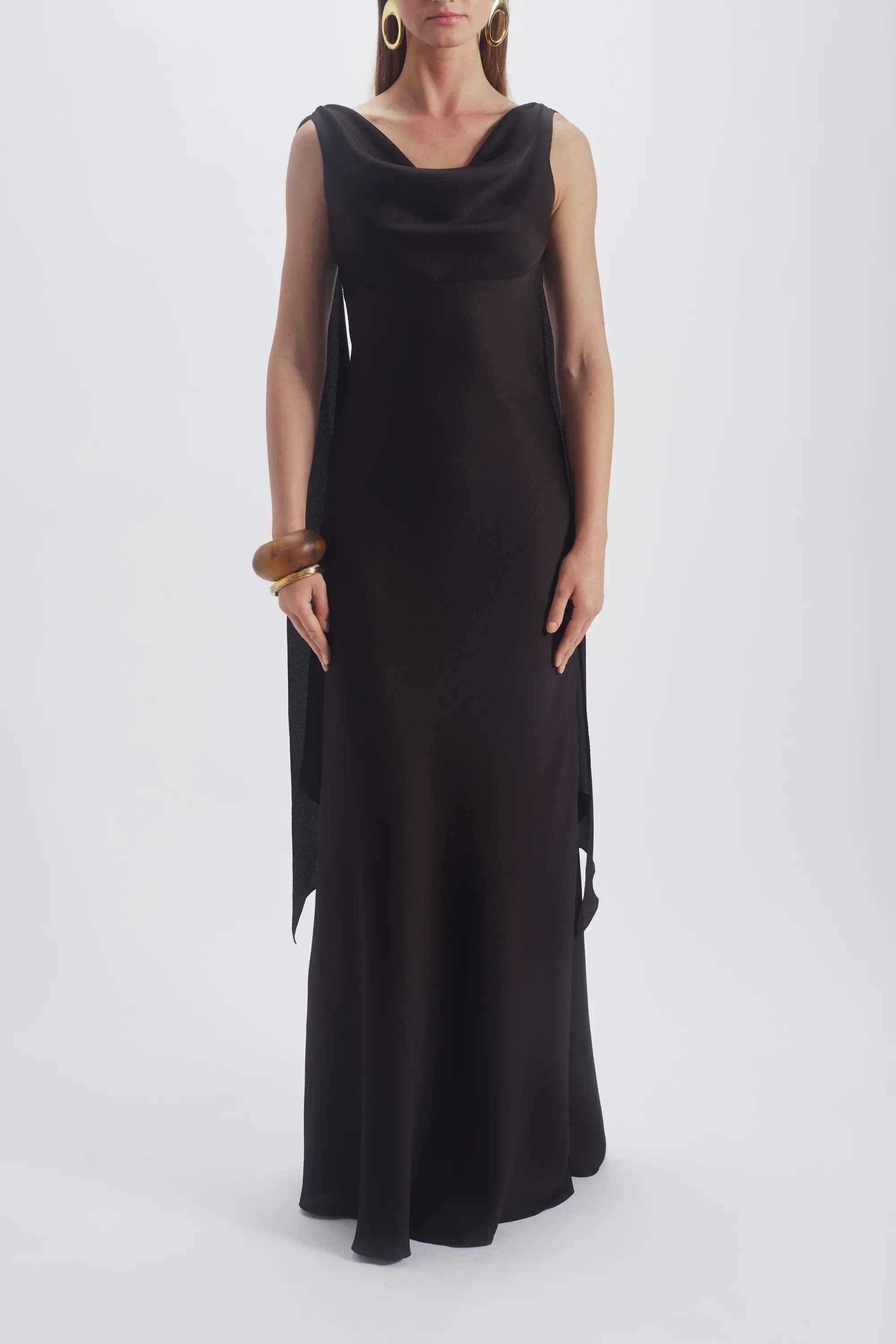 Amsale Bias Cut Streamer Dress in Raisin at Nordstrom, Size 4 | Nordstrom