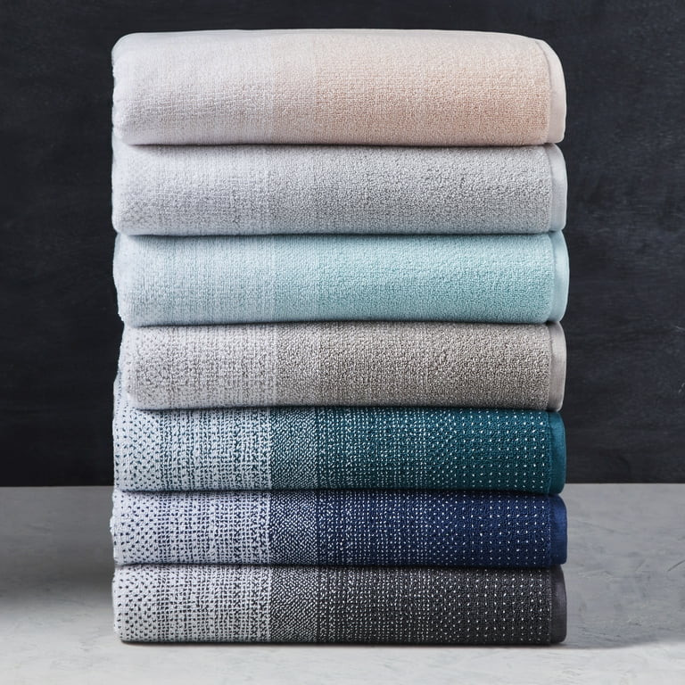 Better Homes & Gardens Signature Soft Heathered 6 Piece Towel Set, Blue Admiral | Walmart (US)