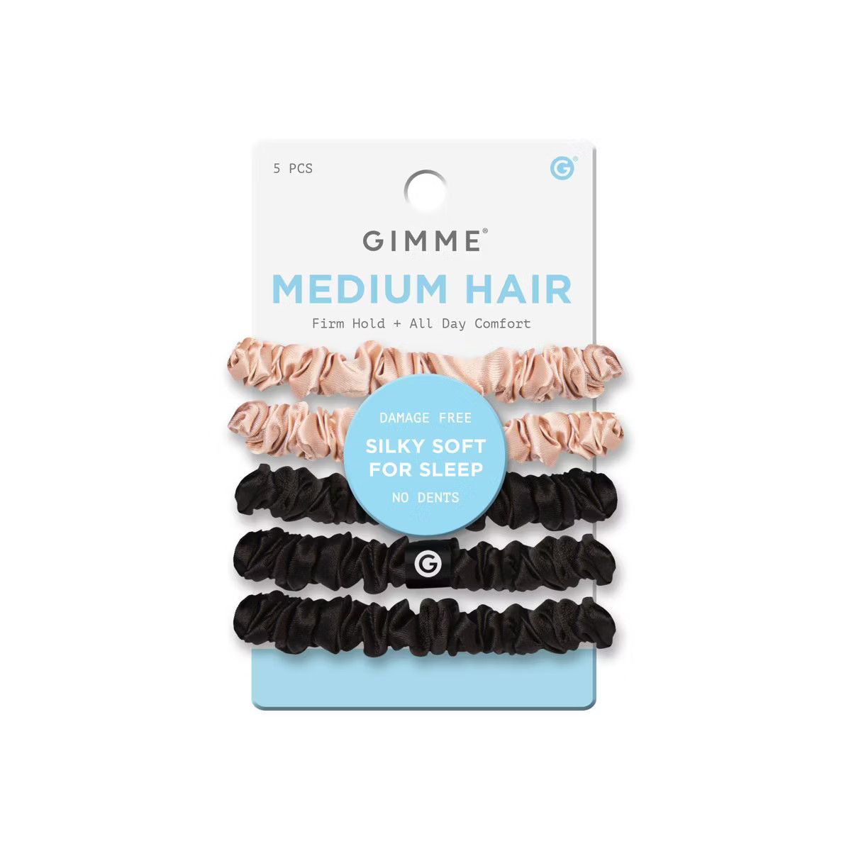 Gimme Beauty Medium Silk-Slip Hair Band - Blonde/Black - 5pc | Target