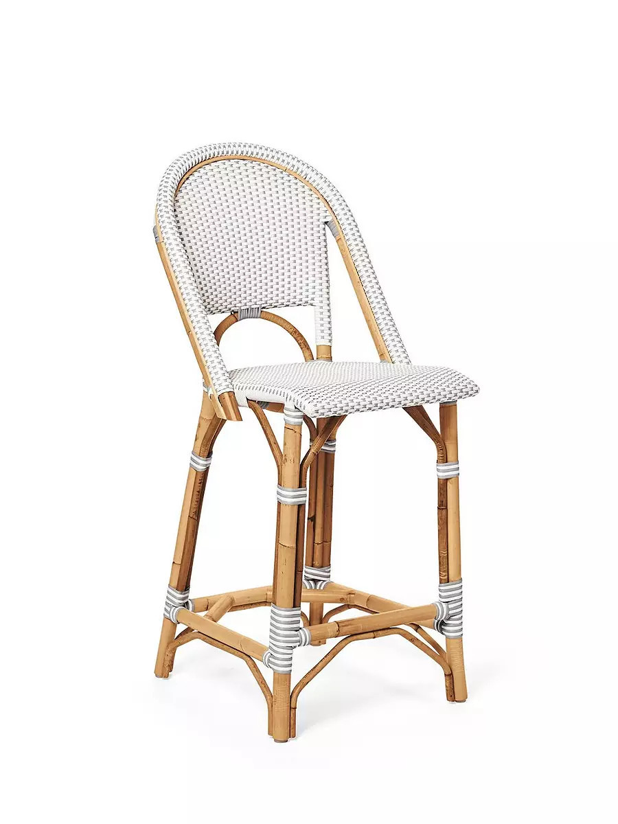 Riviera Rattan Bar & Counter Stools | Serena and Lily