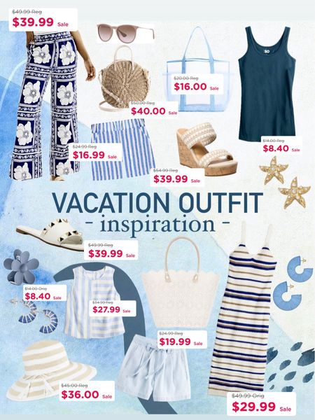 Vacation Outfits ON SALE ‼️

These vacation and summer outfits are affordable and cute!

Blue and White vacation outfit, coastal outfit, neutral outfit, summer dress, vacation dress, summer outfit, beach outfit, white outfit, navy outfit, blue outfit, linen pants, floral pants, palazzo pants, sandals, summer sandals, white sandals, slide sandals, blue pool bag, beach bag, beach tote, neutral earrings, summer earrings, starfish earrings, gold earrings, sunglasses, brown sunglasses, beach hat, sun hat, summer hat, straw bag, summer bag, summer purse, ivory bag, white bag, blue earrings, blue and white striped shorts, pull on shorts, linen shorts, blue shorts, white shirts, striped top, blue top, white top, summer top, summer shorts, vacation top, vacation shorts, crochet dress, striped arsss, Greece vacation, Italy vacation outfit, European vacation outfit, tropical vacation outfit, beach vacation outfit, straw tote, floral heels, white heels, blue heels, sandal heels, summer heels, wedges, Kohl's outfit, affordable fashion, beach outfit, summer accessories, warm weather outfit, Florida fashion,

#LTKSaleAlert #LTKFindsUnder50 #LTKStyleTip