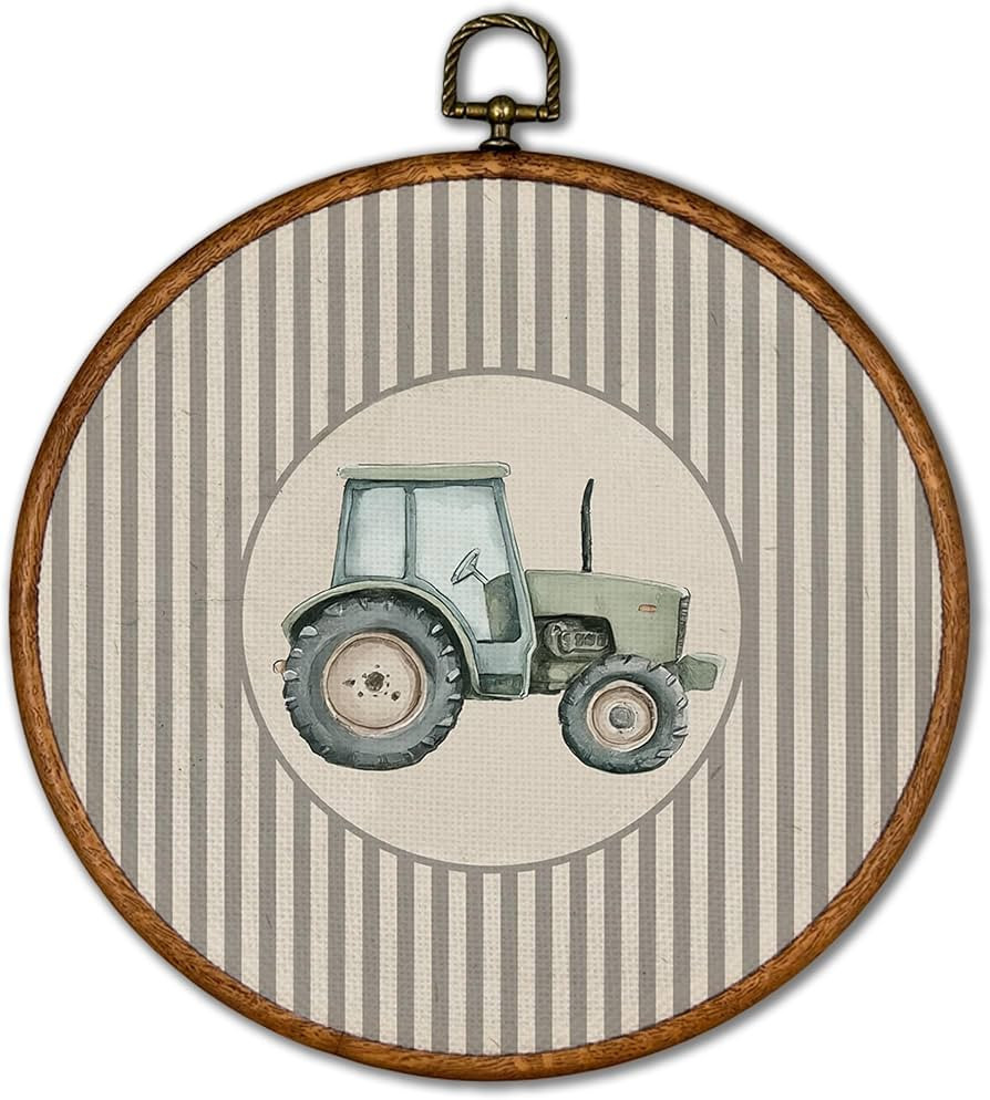 KSDUT Vintage Tractor Wall Art Decor - Retro Sports Trendy Wall Art Canvas Frame Hanging Prints, ... | Amazon (US)