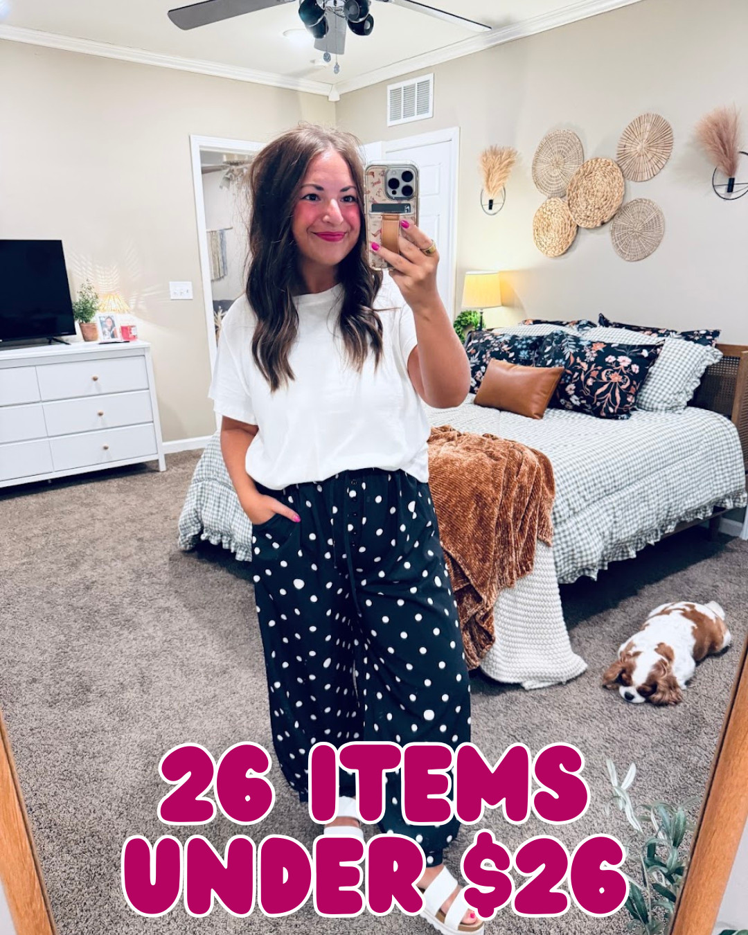Monday’s 26 under $26 is here! 🎉 So many cute, affordable finds—including these comfy polka-dot pants! Which item is your favorite? 💕 

 #LTKSaleAlert
