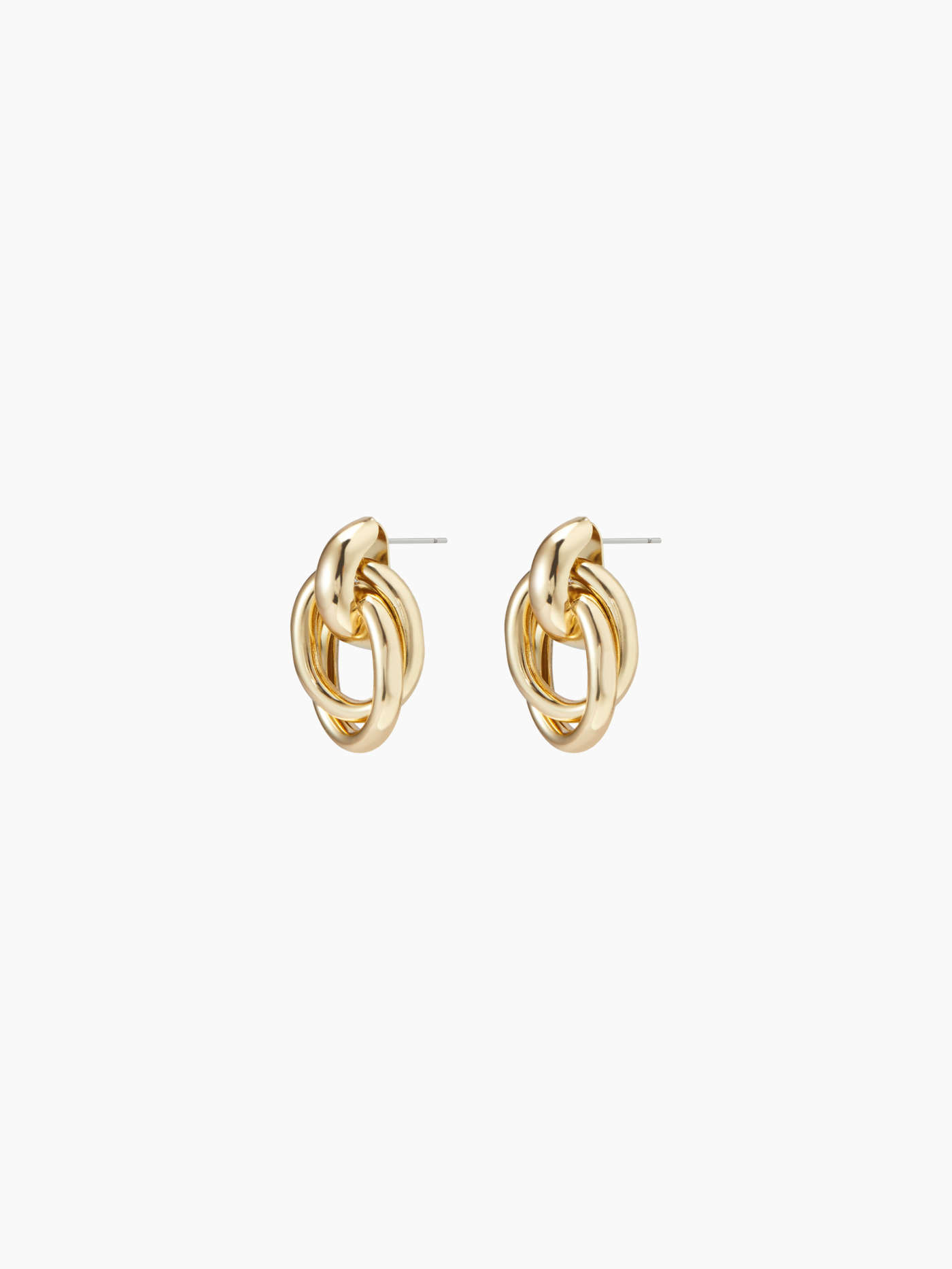 City Chic Alloy CHAIN LINK HOOP EARRINGS For Daily Casual Music Festival/Live House Exhibition | Cider