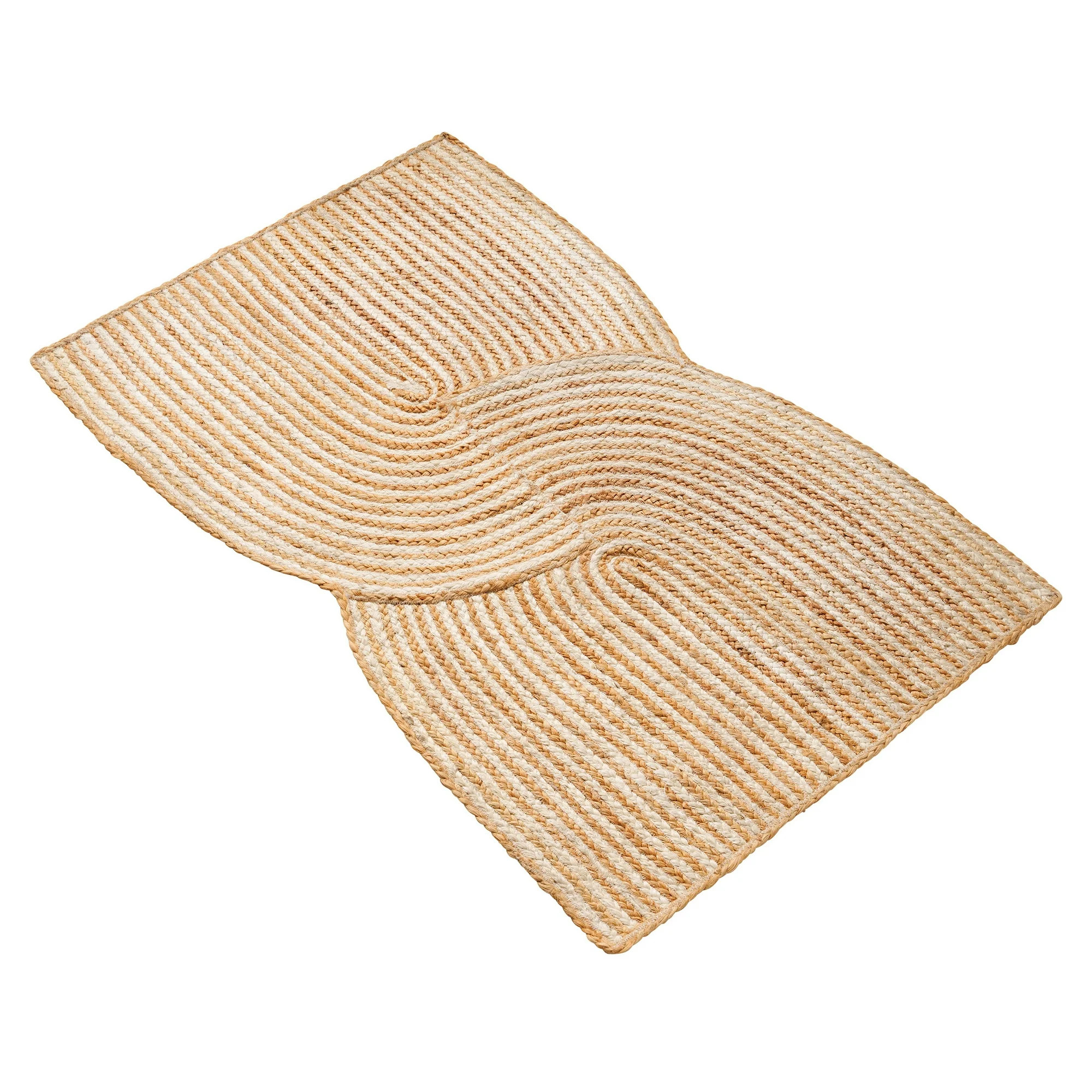 Beautiful Geo Natural Braided Jute Indoor Scatter Rug by Drew Barrymore, 27 x 45 Inch | Walmart (US)