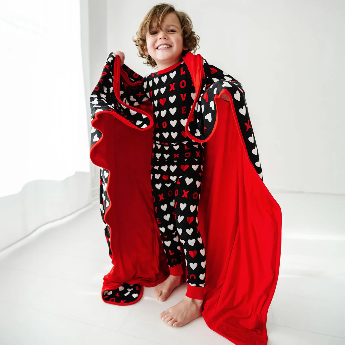 Black XOXO Large Cloud Blanket® | Little Sleepies