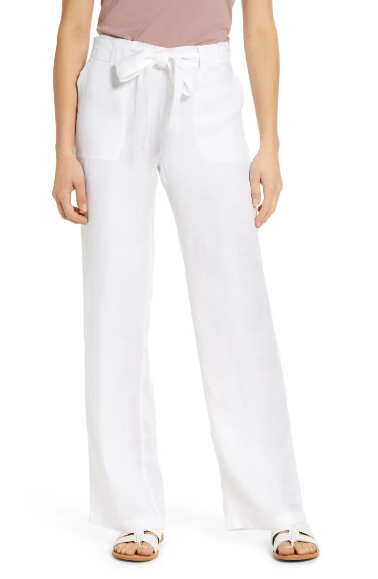 New Belted Linen Pants | Nordstrom