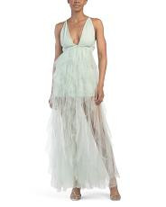 Auguste Cascading Frill Maxi Dress | TJ Maxx