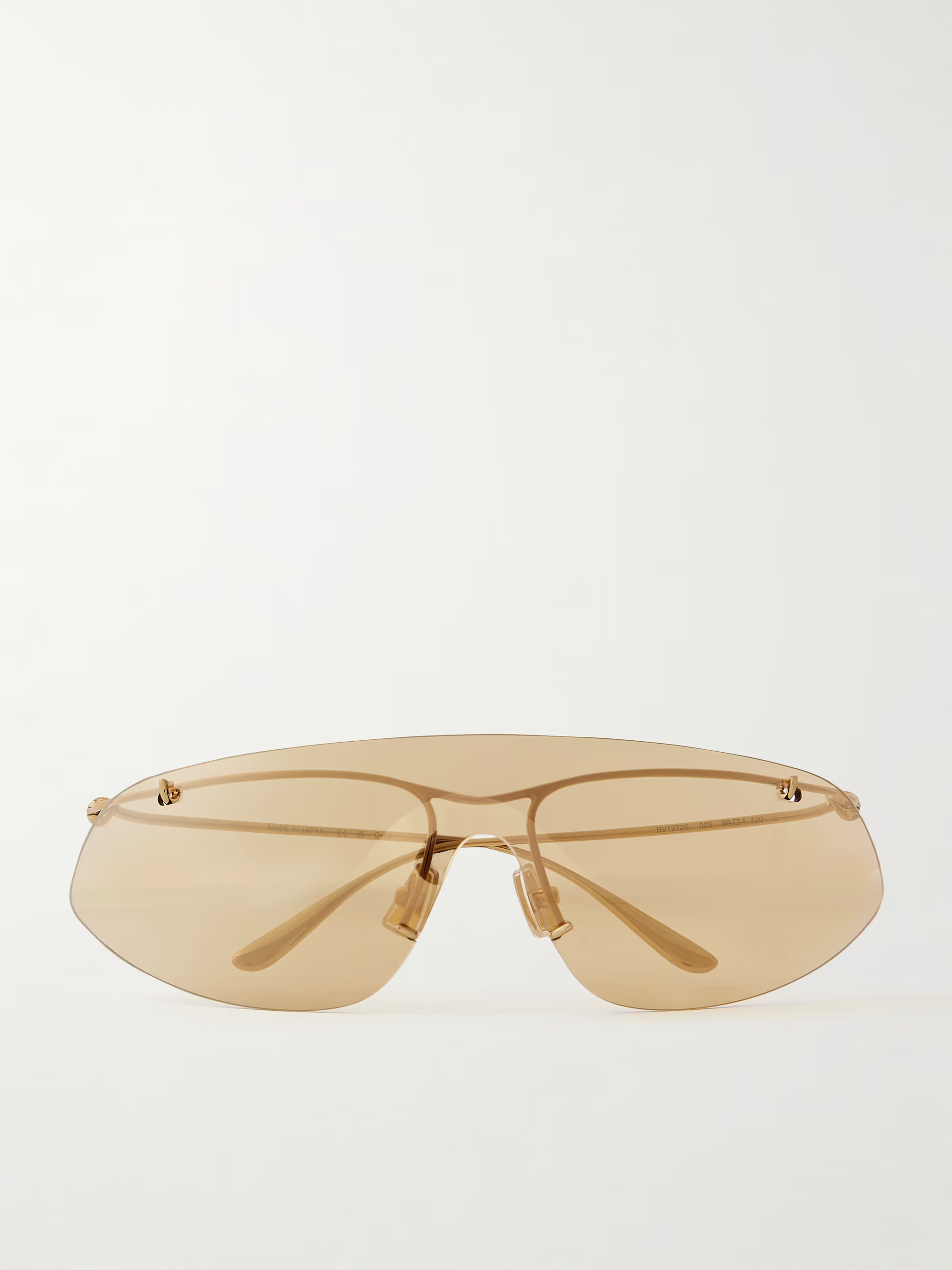 Knot rimless D-frame gold-tone sunglasses | NET-A-PORTER (US)