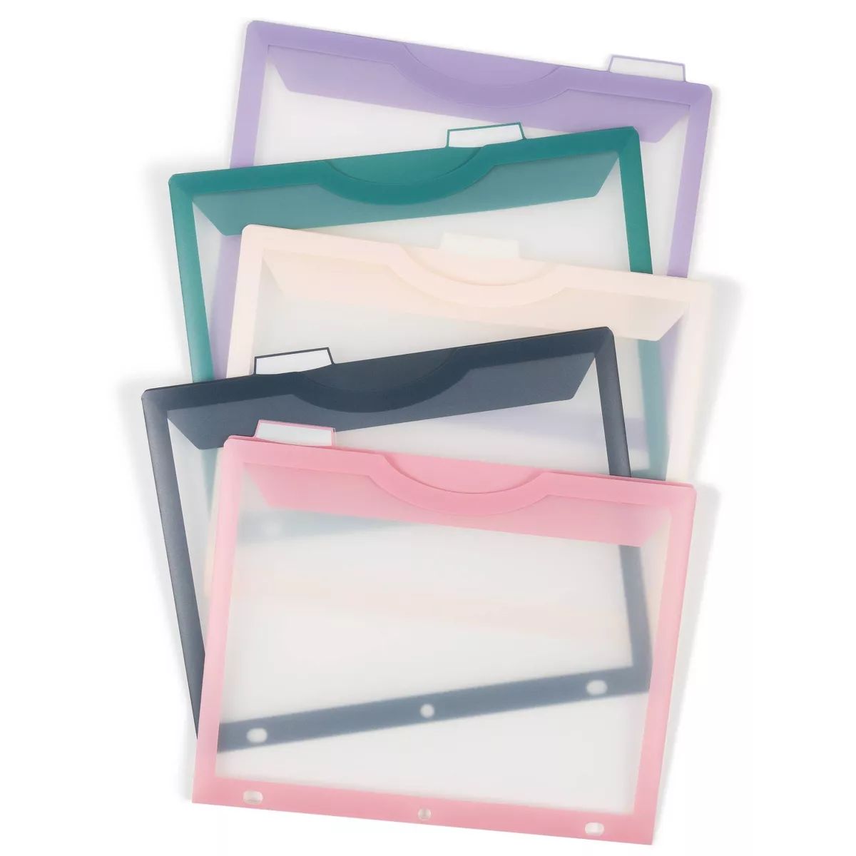 U Brands 5pk Tabbed Dividers Single Pocket Clear View | Target