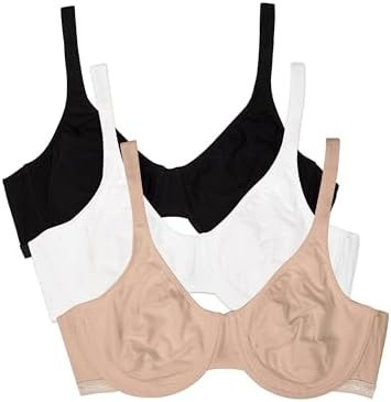 Fruit of the Loom Women's Unlined Underwire Bra - Cotton & Spandex Blend for Natural Shape and Fl... | Amazon (US)